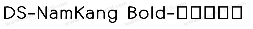 DS-NamKang Bold字体转换